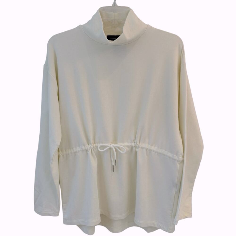 Summersalt French Terry Cinched Waist White Pullover Size Small - Picture 2 of 10